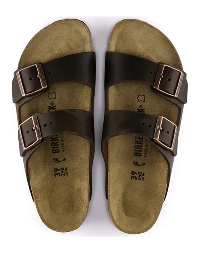 Birkenstock - Arizona Oiled Leather Sandal - Habana